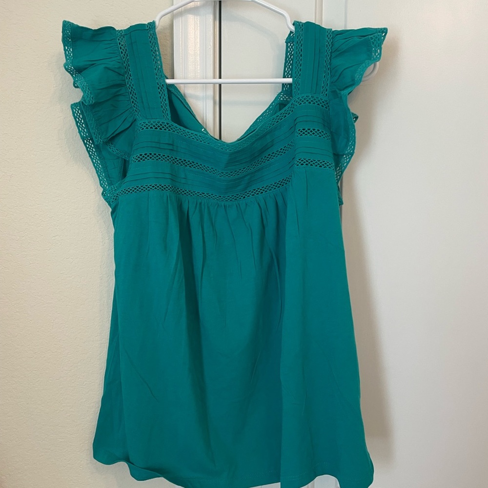 Loft Teal blouse